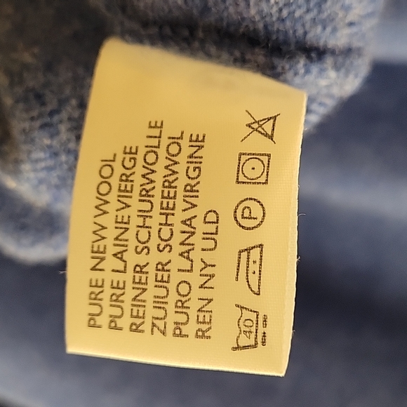 Peter Scott Pure Wool 1/4-zip Sweater - Blue - EU 44 - Picture 13 of 16